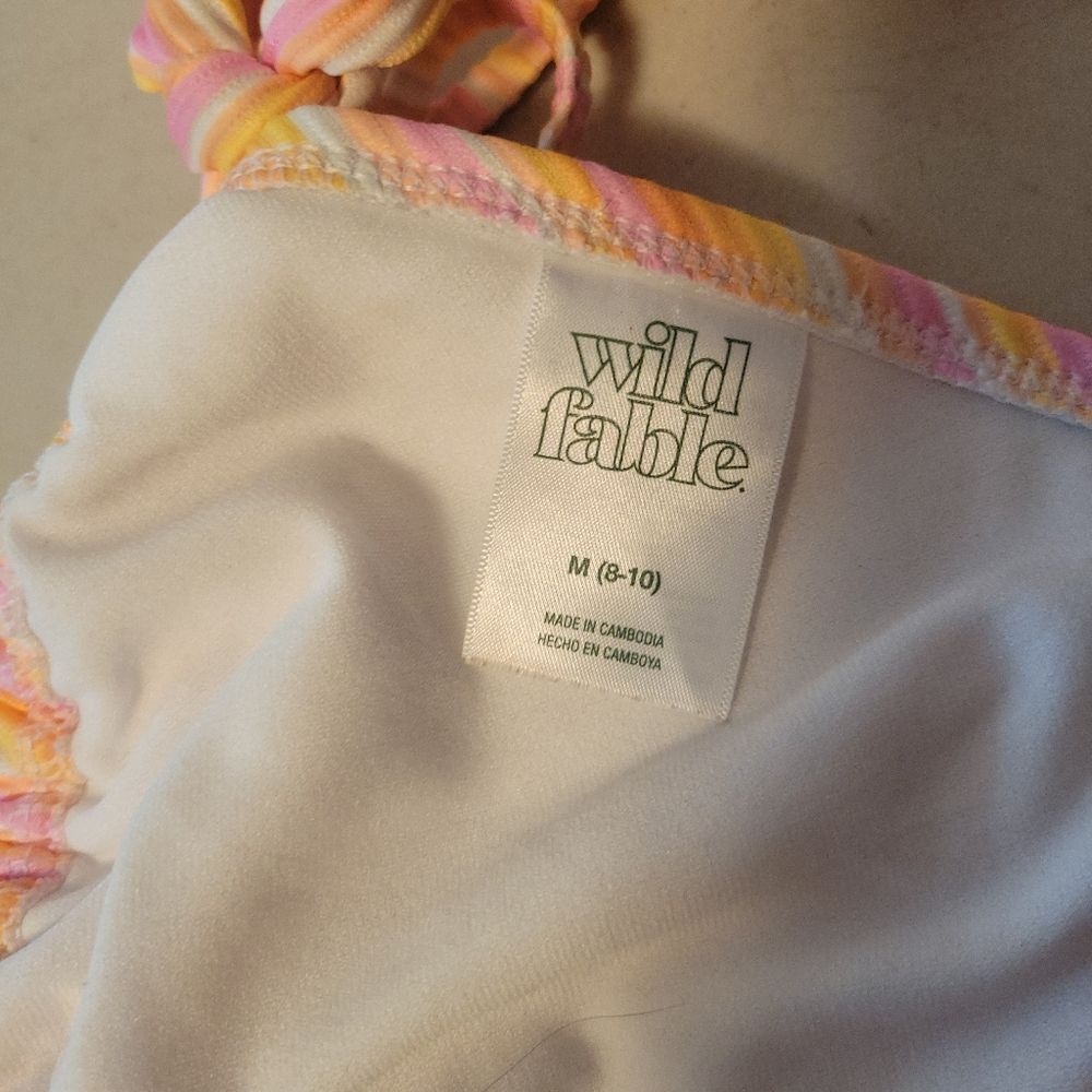Wild Fable Multicolor Striped Bikini Top - Picture 9 of 10